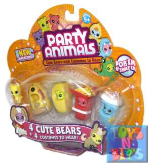 Party Animals 4 Pack Cute Bears Costumes FAST FOOD NEW  