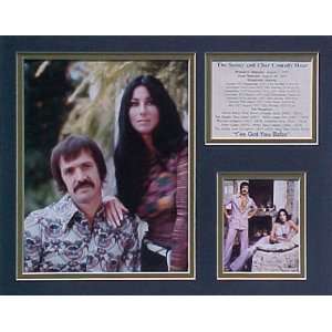  Sonny Bono And Cher Picture Plaque Framed