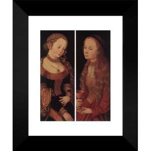  St Catherine of Alexandria and St Barbara 15x18 FRAMED Art 