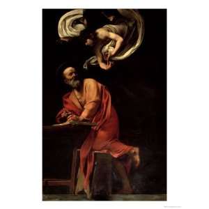St. Matthew and the Angel, 1602 Premium Giclee Poster Print