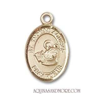  St. Thomas Aquinas Small 14kt Gold Medal Jewelry