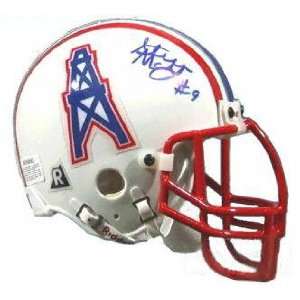 Steve McNair Houston Oilers Autographed Mini Football Helmet