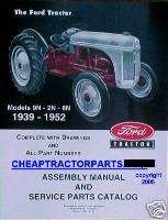 2N 9N 8N FORD TRACTOR PARTS ASSEMBLY MANUAL  