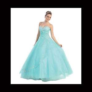 PROM BALL DRESSES QUINCE WEDDING PAGEANT FORMAL GOWNS  