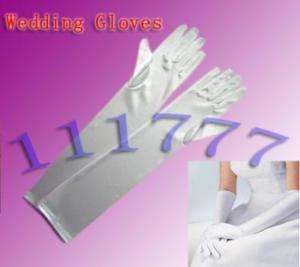 Extra Long Satin Evening Opera Wedding Gloves Ivory new  