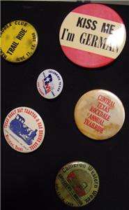 Vintage LOT Texas Event Buttons 6 Pinbacks Cameron 1959  