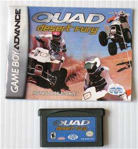 Quad Desert Fury game boy advance GBA DS four wheeler game 