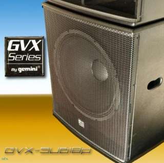 NEW GEMINI GVX SUB18P POWERED SUB SUBWOOFER PAIR DJ  