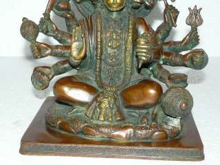   Statue Brass Sculpture Hindu Gods Ram Vakta Anjani Putra 9  