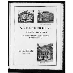  Advertisement,William P Lipscomb Co,contractors,1923