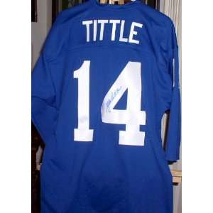  Y.A. Tittle Autographed Giants Jersey 