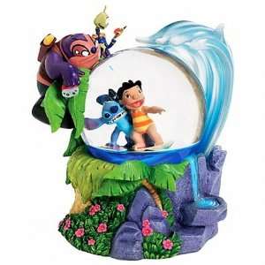 Disney Surfing Surfin Lilo and Stitch Snowglobe 