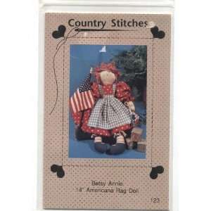  Country Stitches Betsy Annie 14 Americana Rag Doll Sewing 
