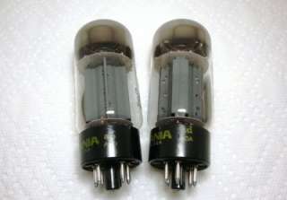 Sylvania 6L6GC Tubes Ultra Rare Design Matched Pair Very Little Use 