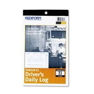 Drivers Daily Log, 5 3/8 x 8 3/4, Carbonless Duplicate, 31 Sets/Book 
