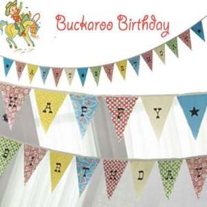 HAPPY BIRTHDAY Buckaroo Banner 97 Long Fabric NEW  