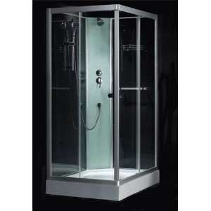   Shower Enclosure with Shower Enclosure Tray, Glass Shower Panel, Head