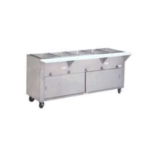    DR   34 in Hot Food Table w/ 2 Wells, Cabinet Base w/ Sliding Doors