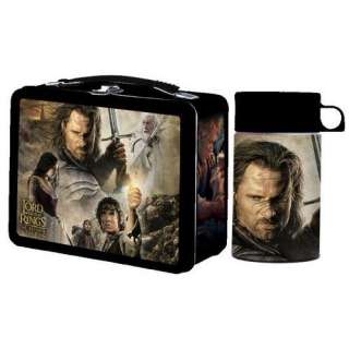 LOTR Retun King Lunch Box w/ Drink Container NECA New  