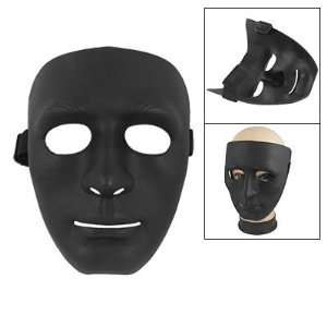  Outdoor Wargame Elastic Band Black Plastic Face Mask 