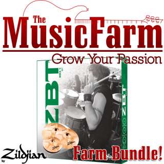 Zildjian Zbt 4 Rock Cymbal Pack   Farm Bundle with Extras  