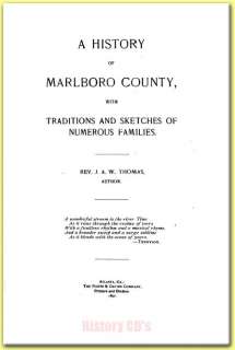 MARLBORO COUNTY SOUTH CAROLINA SC History Genealogy Bio  