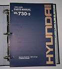 Hyundai HL730 3 Wheel Loader Parts Catalog manual book