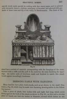 HOME DECORATION Antique VICTORIAN Art INTERIOR DECOR Lamp Chair PARLOR 