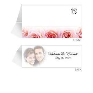  130 Photo Place Cards   Pink Rose Party