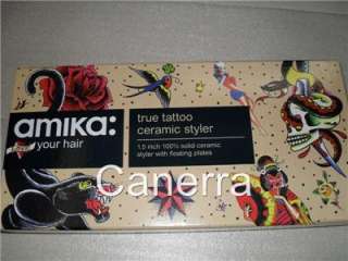 AMIKA CERAMIC HAIR STRAIGHTENER   TATOO  