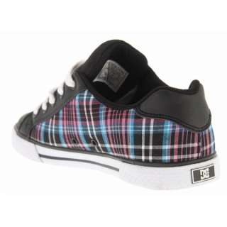 DC Chelsea Skate Shoes Black/White/Turquoise Womens Sz 7  