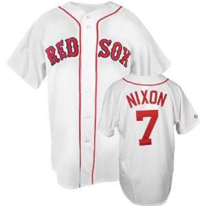  Trot Nixon White Majestic MLB Home Replica Boston Red Sox 