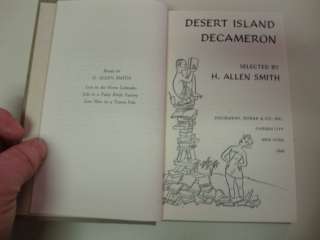 Desert Island Decameron 1945 H. Allen Smith Humor 1st  