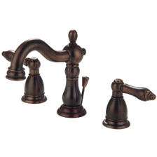 Oil Rubbed Bronze Bathroom Widespread Faucet #484287  