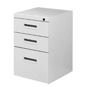  Freestanding Pedestal with Two Box Drawers and One File Drawer 
