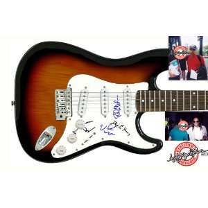  Earth, Wind, and Fire Autographed Signed Guitar & Proof 