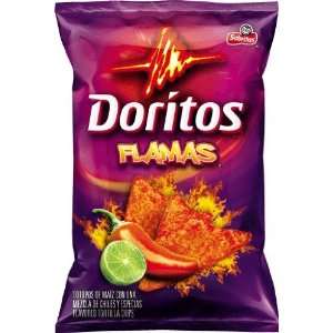  Doritos Flamas Flavored Tortilla Chips, 11.5 oz Bags (Pack 