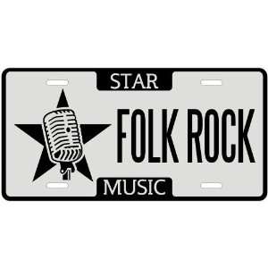  New  I Am A Folk Rock Star   License Plate Music