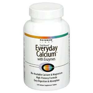   Light Everyday Calcium with Enzymes, Food Based, Tablets, 120 tablets