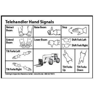  Telehandler & Forklift Hand Signal Card (Packet of 25 