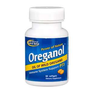 OREGANOL P73, OIL OF OREGANO, 60 softgels 635824000501  