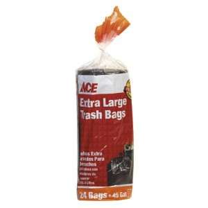   Ace Trash Bags 45 Gallon   Black (Pack of 6)