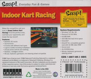 INDOOR KART RACING Go Cart Rotax PC Game NEW VISTA OK  