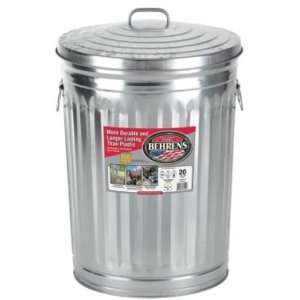  Behrens 1211K Trash Can with Lid, 20 Gallon