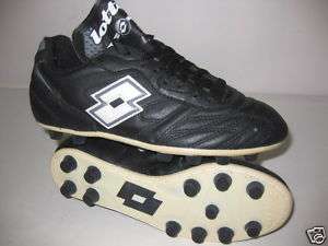 SOCCER CLEATS LOTTO  U PU FLAMINIO PRO FE  BLACK $55  