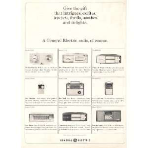  General Electric Radios 1965 Original Print Advertisement 