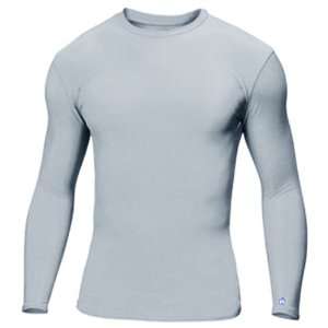  Badger Performance L/S B Fit Compression Shirts SILVER YL 
