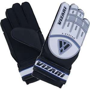  Vizari Torneo 4 Soccer Goalie Gloves WHITE/SILVER/BLUE 7 