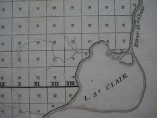   pre Civil War survey map of Michigan, printed more than 159 years ago