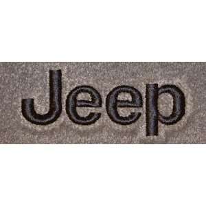   Color Peanut Butter Tan Mat Logo Jeep Letters Embroidery   Charcoal